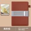Caderno de couro com fivela de negócios, logotipo personalizado, caixa de presente de alta qualidade, terno, padrão de lichia, caderno de alto valor, bloco de notas grosso a5