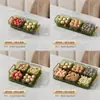 Caja de Dulces de Lujo Ligero Hogar Sala de Estar Plato para Frutos Secos Ins Plato de Frutas para Snacks de Alto Valor con Bandeja y Tapa