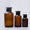 Botellas de muestreo de tierra marrón, botellas de reactivos de boca ancha, venta al por mayor de fábrica, muestreo de laboratorio farmacéutico y químico, botellas de vidrio selladas