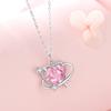 Collar Original Nuevo Planeta del Amor Cadena para Clavícula Mujer Lujo Ligero Versátil Distintivo Alta Calidad Plata de Ley S925