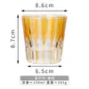 Copa de Cristal Grueso Estilo Ins para Bar KTV Especial Copa de Whisky Copa de Vino Extranjero Copa de Agua Colorida para el Hogar