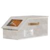 Caja de Almacenamiento Plegable para Sombreros Caja de Almacenamiento a Prueba de Polvo Caja con Cremallera Sombrero Gran Capacidad Apilable Caja de Almacenamiento para Gorras de Béisbol
