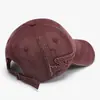 Boné de Baseball Vintage Lavado Estilo Coreano Retrô com Bordado de Letras para Homens e Mulheres, Estilo de Rua Primavera e Verão, Boné com Borda Desfiada Personalizada