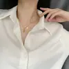 Collar de calabaza de la suerte 2024 nuevo verano para mujer cadena de clavícula red roja de acero de titanio de oro de 18k de alta calidad que no se decolora