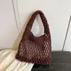 Moda Transfronteriza Bolso Casual Simple para Mujer 2026 Nuevo Tejido Diseño de Nicho Bolso de Hombro para Viajar Bolso Tote