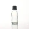 Frasco de Vidro Transparente para Óleo Essencial com Conta-gotas de Ponta de Borracha, Frasco de Amostra Portátil, Frasco de Líquido de Essência de 30ml, Frasco Dispensador Cosmético Vazio