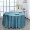 Toalha de mesa redonda para mesa de jantar espessada toalha de mesa redonda grande de hotel tecido toalha de mesa redonda para banquete de restaurante toalha de mesa de jantar de restaurante toalha de mesa de restaurante