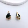 Acessórios para Joias DIY Banhado a Cobre Vidro Gancho Dourado Borda de Flor Pingente Gota Brincos Pulseira Material com Contas Acessórios