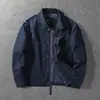Jaqueta corta-vento masculina Outono e Inverno 2024 Casual de Negócios Versátil Slim Fit Gola Lapela Cor Sólida Camada Dupla Jaqueta para Jovens e Meia-idade