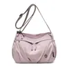 Bolsa Transversal de Grande Capacidade para Mulheres, Nova Bolsa de Ombro para o Trabalho/Deslocamento, Bolsa de Ombro Simples Leve para Viagem, Bolsa com Zíper de Três Compartimentos