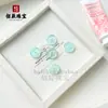 Colgante Hebilla de Paz de Ágata Multicolor Jadeíta Hebilla de Paz de Ágata Blanca Jadeíta Colgante de Jadeíta Joyería DIY
