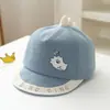 Chapéu de Bebê Cartoon de Nuvem para Primavera e Outono, Novo Boné com Bico de Pato para Meninos Pequenos de 6 a 24 Meses, Chapéu de Sol