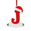 Decoración Navideña 2D Transfronteriza Letras Árbol de Navidad Colgante Yikoulian 26 Letras Decoración Navideña Festiva para el Hogar