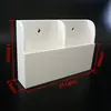 Caja Blanca de Acrílico para Teléfono sin Perforaciones Display Caja de Almacenamiento para Teléfono Organizador Pared para Empleados de Oficina Almacenamiento de Teléfono