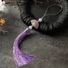 Borla en Forma de Abanico de Doble Cara, Colgante de Borla Pequeña Estilo Chino Dinastía Han, Solapa Prensadora Colgante de Accesorios Retro Fabricante Mayorista