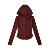 Ry25117-25 Novo Estilo de Verão Estilo Europeu e Americano Jaqueta Curta Casual Slim Slim com Capuz e Zíper para Menina