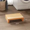 Base de arandela de tablero de madera soporte de elevación de altura fija universal soporte almohadilla de pie antideslizante a prueba de golpes tablero de madera