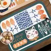 Alfombrilla Impermeable y a Prueba de Aceite para Mascotas de Dibujos Animados, Alfombrilla Doméstica Limpiable sin Lavado, Antideslizante, Alfombrilla de Cuero Específica para Mascotas, Puede ser Dropshipping