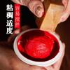 Pila de almohadilla de tinta de doble dimensión Zhu sello de almohadilla de tinta corte de piedra sello de campana cinabrio Ai Rong caligrafía y pintura impresión sello de aceite de ricino corte al por mayor