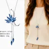 Cadena para Suéter de Collar Largo Geométrico, Accesorio de Lujo de Alta Gama, Versátil y de Moda, Colgante de Perla para Otoño e Invierno