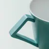 Taza de Café de Cerámica Ino Kaisong Pintada a Mano Ola Verde Ganso Blanco Taza Taza de Desayuno para el Hogar Taza de Agua para la Oficina