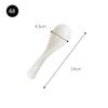 Cuchara de Porcelana Blanco Puro Bone China Cuchara Pequeña Cuchara de Arroz Cuchara Grande Cuchara para Olla Arrocera Suministros para Hotel Cuchara de Sopa Cuchara de Cerámica