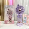 Nuevo Ventilador Mini de Forma de Laberinto Portátil para Exteriores, Recargable por USB, Portátil de Bolsillo, con Soporte de Escritorio y Soporte para Teléfono