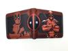 2024 Serie de Superhéroes Billetera Corta Deadpool Wolverine Héroe de Dibujos Animados Estudiante Cuero PU Plegable Monedero