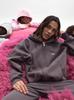 2025 Moda Europea y Americana Jersey para Hombre y Mujer High Street Letra Espumosa con Capucha Suéter Holgado para Pareja