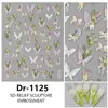 Nuevo Pegatina para Uñas Redanco 5D Estampada Popular Flor de Lirio Mariposa Carcasa Ligera Pegatina Manicura Uña Estéreo Dr-1125