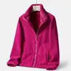 Chaqueta de Polar Doble Cara Estilo Pareja para Exteriores para Mujer, Sudadera Gruesa de Polar Polar, Cárdigan Cálido de Otoño e Invierno, Chaqueta con Cuello Alto para Hombre