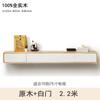 Mueble de TV colgante de madera maciza para pared, para sala de estar, dormitorio, apartamento pequeño, súper estrecho, blanco, minimalista.