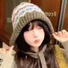 Gorro de Punto Estilo Fair Isle Pasamontañas Grueso de Invierno Protección para Orejas Protección para el Cuello Cortavientos Gorro Cálido Patrón de Punto