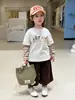 Maiyoyo|Novidades Maiyoyo para Bebês Meninos Meninas Bebês Casual Fofo Listrado Falso Duas Peças Camiseta Camada Base