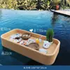 Bandeja Flutuante para Piscina de Villa Casual Prato de Jantar para B&B de Celebridade da Internet Café da Manhã Hotel Chá da Tarde Cesta de Rattan