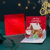 Tarjeta de felicitación navideña 3D Pop-Up, Tarjeta de agradecimiento escrita a mano, Postal navideña, Tarjeta plegable de alta gama, Tarjeta de felicitación con sobre