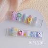 Arte de Uñas Japonés Conejo de Dibujos Animados Dulce Oso Joyería de Aleación Celebrante de Internet Mariposa Oso Uñas DIY Usar Accesorios de Armadura