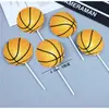 Celebridade da Internet Basquete Futebol Decoração de Bolo Caixa de Sapatos Plug-in de Tênis de Basquete Enfeites Festa de Aniversário de Menino Decoração de Confeitaria