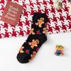 Calcetines navideños transfronterizos, calcetines de tubo para hombres y mujeres, lindas medias de marea de dibujos animados ins, otoño e invierno, marca Tide de algodón, calle roja