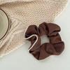 Vintage Estilo Francés Cuerda para el Cabello de Intestino Grueso para Mujer Otoño e Invierno Coreano Elegante Combinable Simple Anillos para el Cabello Banda de Cuero Cuerda para el Cabello de Intestino Grueso