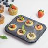 Molde para hornear con revestimiento antiadherente de varios tamaños para magdalenas Mafen 6 cavidades para hornear magdalenas rosquillas tarta de huevo