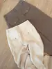 Pantalones Anchos de Estilo Old Money para Mujer, Tencel Lino, Otoño 2026, Delgados, Casual, Caídos, Rectos de Alta Gama A13558