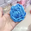 Estilo Coreano Telas de Seda y Satén Flor de Tela Flor de Rollo Rosa Accesorios Florales Accesorios para el Cabello DIY Diademas para Niños Accesorios Florales Pequeños Hechos a Mano Accesorios para Ropa