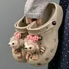 Zuecos para mujer para enfermeras, calzado casual para exteriores, sandalias impermeables de verano 2026, de punta cerrada, con suela suave, pantuflas de suela gruesa para mujer