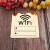 Explosiones Transfronterizas Comercio Exterior Logo WiFi Espejo Acrílico Pegatinas de Pared Restaurante Oficina Salón de Belleza Pegatinas de Espejo