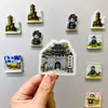 Imanes acrílicos para refrigerador de la ciudad de Guizhou, pegatinas magnéticas de lugares escénicos de Guiyang, regalos pequeños personalizados al por mayor de cultura y creatividad étnica Miao