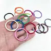 Llavero colgante colorido 30MM anillo de carpeta pintado de hierro color caramelo cierre móvil piezas de accesorio DIY