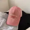 Boné de Baseball Off-White Bordado com Letras Rasgadas Estilo Retrô Americano para Mulheres Verão Casual Fino Versátil Boné de Pato Tendência