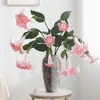 Flor de simulación de alta calidad PU Dátura fotografía de paisaje arreglo de decoración suave para el hogar decoración colgante de boda decoración de jardín pared de flores colgante