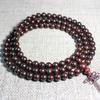 Pulsera de sándalo rojo lobular africano de madera maciza natural 2.0 cuentas de sándalo rojo sangre de Zambia 108 joya de mano para pareja de hombres y mujeres